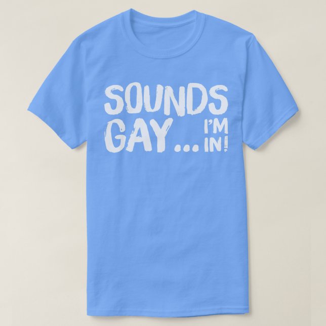 Camiseta Suena Gay Im Estilo Retro Diseño Original (Diseño del anverso)