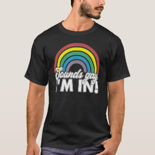 Camiseta Suena gay yo en arcoiris 70s estilo de los 80s Gay