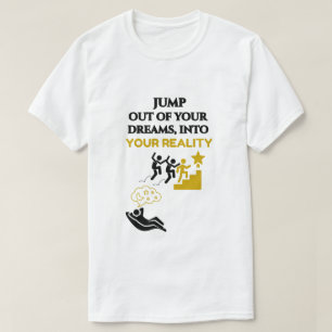 CAMISETA SUEÑA GRANDE  GRÁFICO BLANCO MOTIVACIONAL UNISEX H