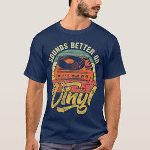 Camiseta Suena Mejor En Vinilo Amante De La Música Discos C
