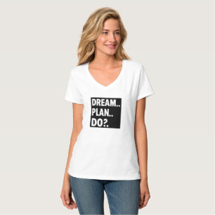 Camiseta Sueña. Planifica. Haz. – Tipografía Motivacional M