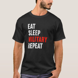 Camiseta Sueño al soldado de combate de repetición militar