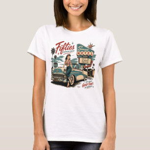 Camiseta Sueño Americano de los Cincuenta Ropa Vintage Amer