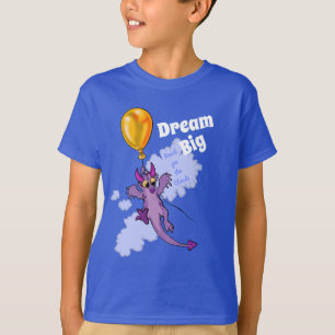 Camiseta Sueño ausente del dragón del globo de la deriva