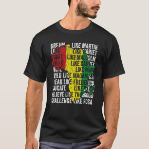 Camiseta Sueño Como Martin Lead Como Harriet Black History