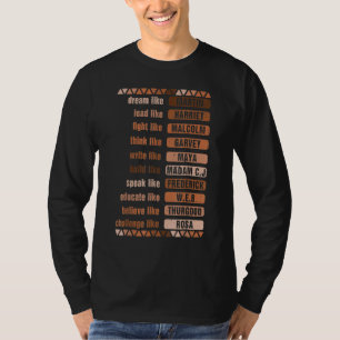 Camiseta Sueño Como Martin Lead Como Harriet Black History