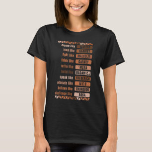 Camiseta Sueño Como Martin Lead Como Harriet Black History