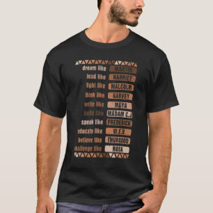 Camiseta Sueño Como Martin Lead Como Harriet Black History