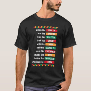 Camiseta Sueño Como Martin Lead Como Harriet Black History