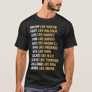 Camiseta Sueño Como Martin - Pelea Como Malcolm