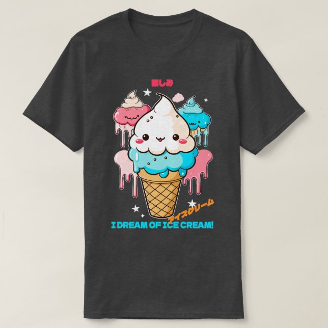 Camiseta Sueño con helado (Diseño del anverso)