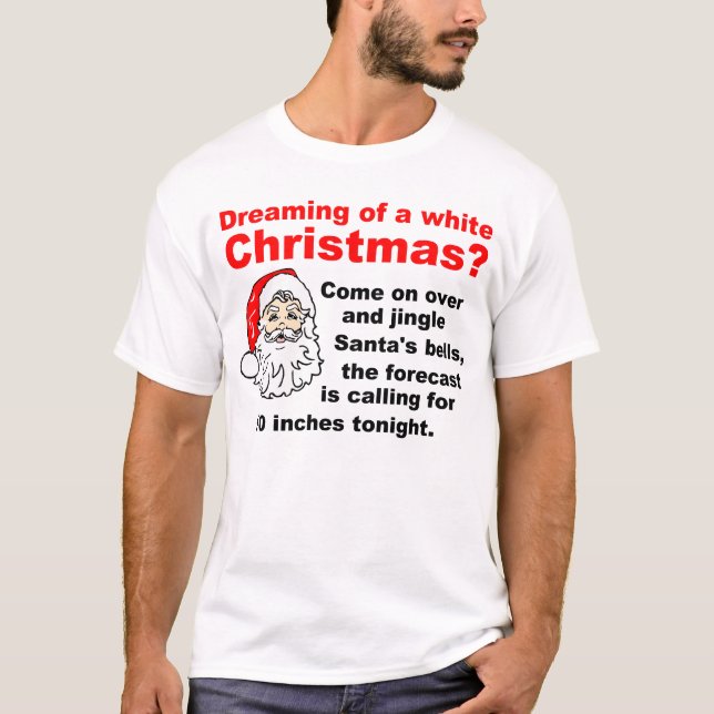 Camiseta Sueño con navidad blanco (Anverso)