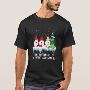 Camiseta Sueño Con Que Un Navidad De Vino Tome Wi De Gnome