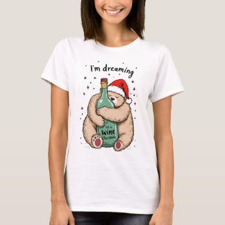 Camiseta Sueño con una Navidad de vino