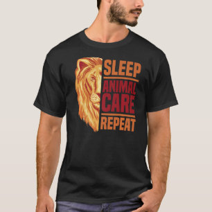 Camiseta Sueño Cuidado animal Repitiendo el Amor Animal Zoo