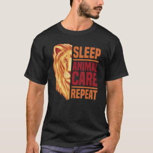 Camiseta Sueño Cuidado animal Repitiendo el Amor Animal Zoo