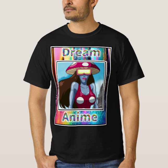 Camiseta Sueño de Anime de Robot de Hongo (Anverso)