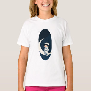 Camiseta Sueño de astronauta lunar para niños
