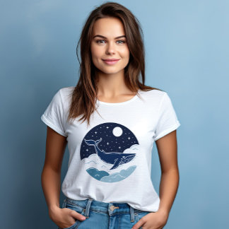 Camiseta Sueño de ballena azul