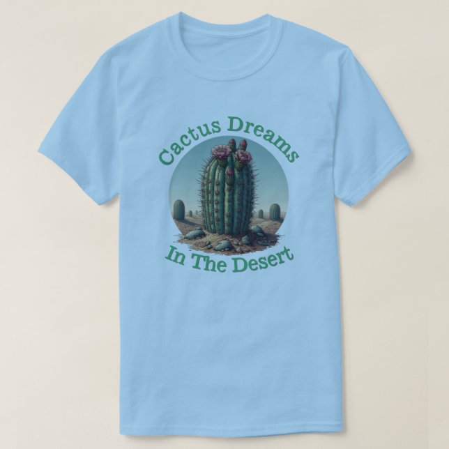 Camiseta Sueño de cactus en el desierto (Diseño del anverso)