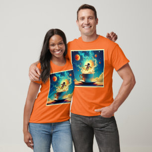 Camiseta Sueño de café astronauta