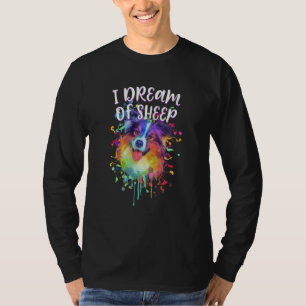 Camiseta Sueño de ovejas Humor del pastor australiano Aussi