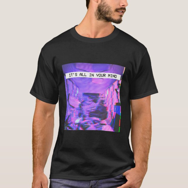 Camiseta Sueño De Vaporwave Emocional Estético - Todo Está  (Anverso)