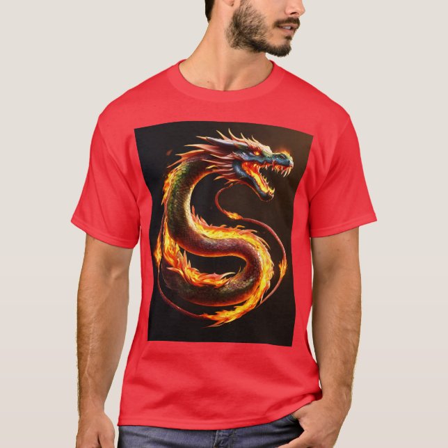 Camiseta *Sueño del dragón caprichoso - Tee de lavado acuát (Anverso)