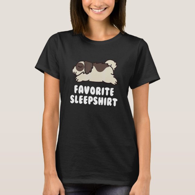 Camiseta Sueño favorito Shih Tzu Dog (Anverso)