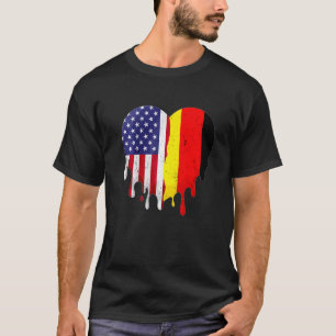 Camiseta Sueño germano-estadounidense cultivado país derret