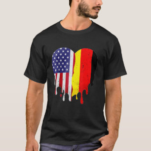 Camiseta Sueño germano-estadounidense cultivado país derret