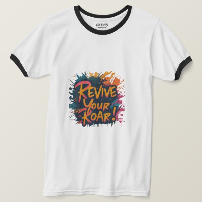 Camiseta "Sueño grande: Inspirador anuncio de cotización" (Anverso del diseño)
