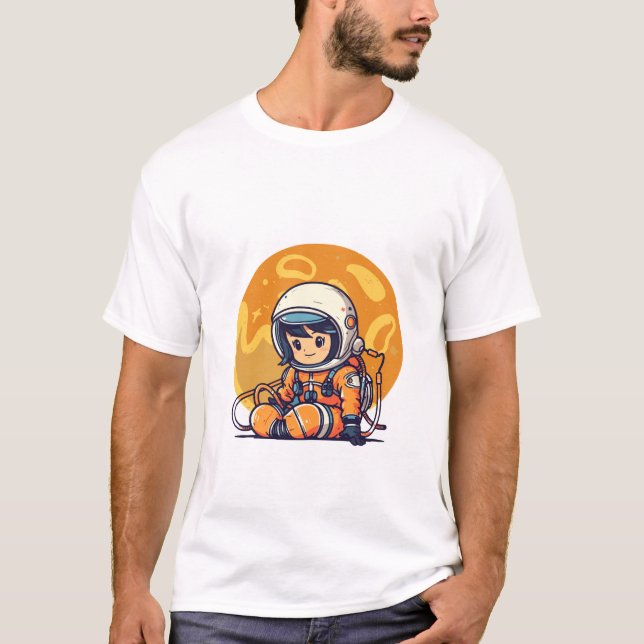 Camiseta Sueño grande, pequeño astronauta (Anverso)