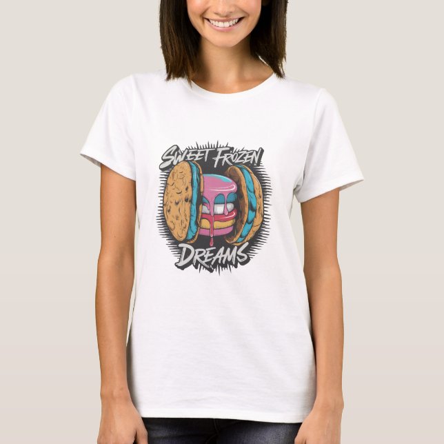 Camiseta Sueño helado dulce crema de hielo (Anverso)