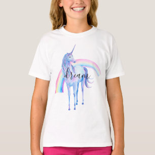 Camiseta Sueño morado de agua unicornio