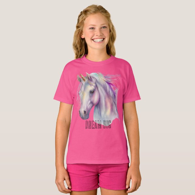 Camiseta Sueño morado de unicornio (Anverso completo)