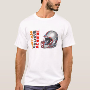 Camiseta Sueño Motivacional Cree Logra Fútbol