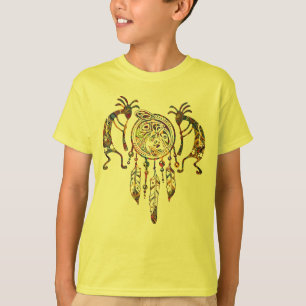 Camiseta Sueño nativo americano de ballena Kokopelli 2