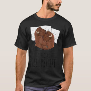 Camiseta Sueño oficial Bison Animal Cuke Hombres Mujeres