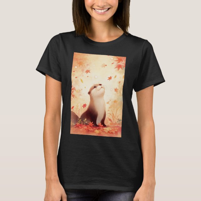 Camiseta Sueño otoñal de nutria (Anverso)