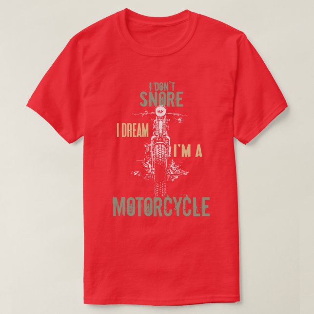 Camiseta Sueño que soy motociclista (Diseño del anverso)