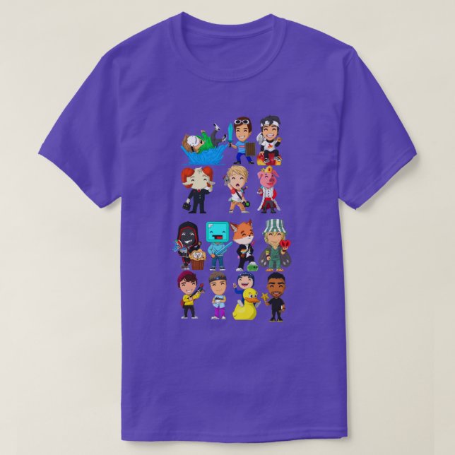 Camiseta sueño smp todos los miembros 2 (Diseño del anverso)