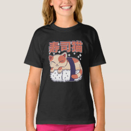 Camiseta Sueño sushi gatito gatito de comida asiática amant