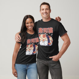 Camiseta Sueño sushi gatito gatito de comida asiática amant