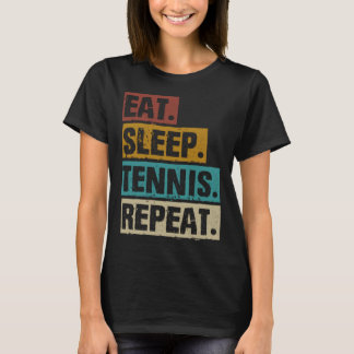 Camiseta Sueño Tenis Repetir Tenis Retro Vintage