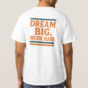 Camiseta Sueño trabajo grande duro