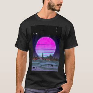 Camiseta Sueños Apolo - Luna Cyberpunk En Neon