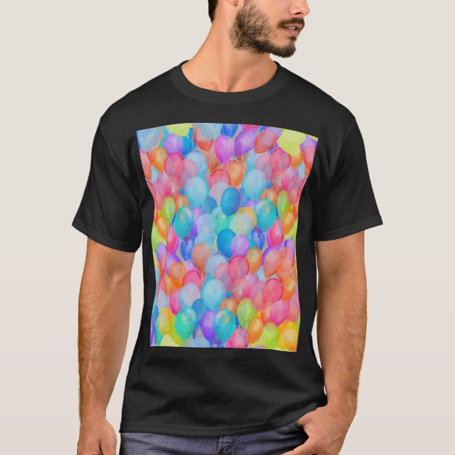 Camiseta Sueños de arcoiris: arte de globos acuáticos (Anverso)