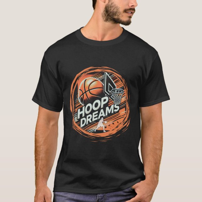 Camiseta Sueños de arcos de baloncesto activos (Anverso)