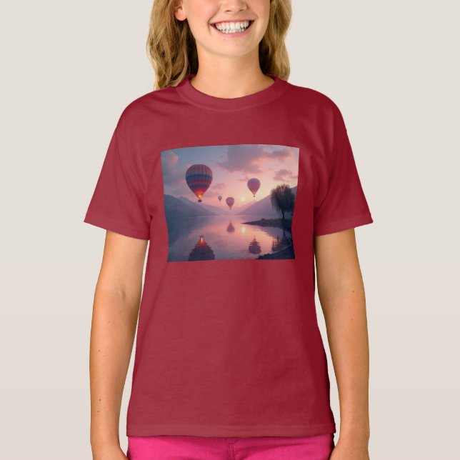 Camiseta Sueños de aventura en globo (Anverso)